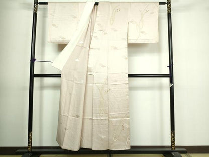 平和屋着物▽訪問着 単衣 青海波花文 金彩 やまと誂製 正絹 逸品 DAAV9726sf