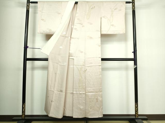 平和屋着物▽訪問着 単衣 青海波花文 金彩 やまと誂製 正絹 逸品 DAAV9726sf