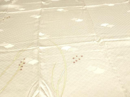 平和屋着物▽訪問着 単衣 青海波花文 金彩 やまと誂製 正絹 逸品 DAAV9726sf
