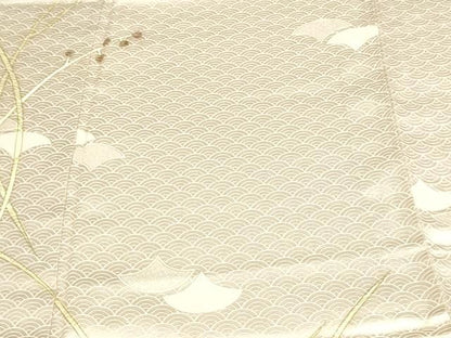 平和屋着物▽訪問着 単衣 青海波花文 金彩 やまと誂製 正絹 逸品 DAAV9726sf
