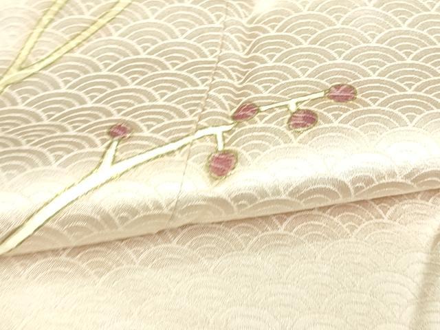平和屋着物▽訪問着 単衣 青海波花文 金彩 やまと誂製 正絹 逸品 DAAV9726sf