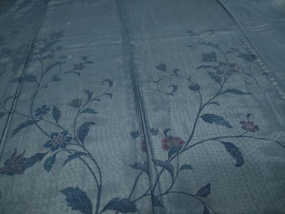 平和屋着物▽訪問着 無双 紗袷 紗×絽 更紗花文 正絹 逸品 DAAV9732sf