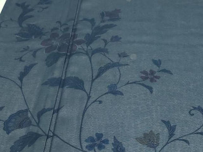 平和屋着物▽訪問着 無双 紗袷 紗×絽 更紗花文 正絹 逸品 DAAV9732sf