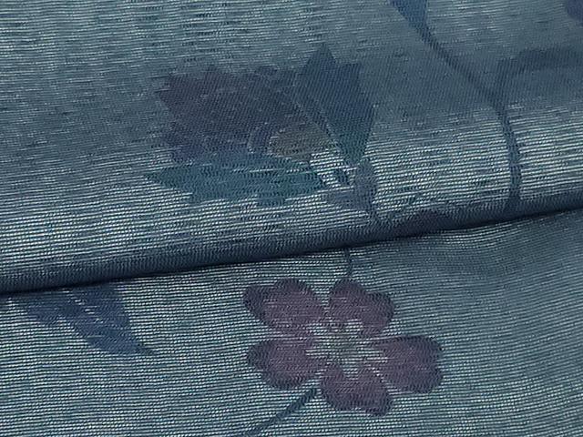 平和屋着物▽訪問着 無双 紗袷 紗×絽 更紗花文 正絹 逸品 DAAV9732sf