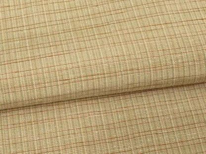 平和屋着物▽上質な紬 単衣 格子 正絹 逸品 DAAV9733sf