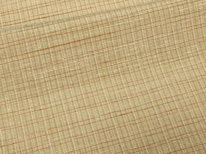 平和屋着物▽上質な紬 単衣 格子 正絹 逸品 DAAV9733sf