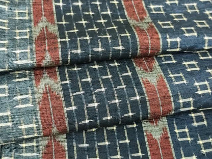 平和屋着物▽上質な紬 単衣 吉祥間道 正絹 逸品 DAAV9734sf