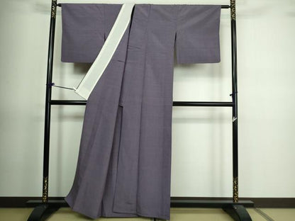 平和屋着物▽本塩沢 単衣 蚊絣 正絹 逸品 DAAV9739sf
