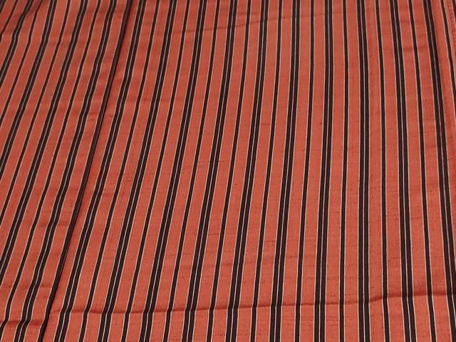 平和屋着物▽上質な紬 単衣 間道 正絹 逸品 DAAV9740sf