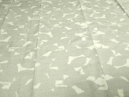 平和屋着物▽上質な紬　単衣　霞文　正絹　逸品　DAAV9748sf