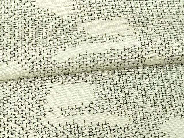 平和屋着物▽上質な紬　単衣　霞文　正絹　逸品　DAAV9748sf