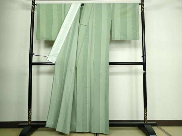 平和屋着物▽小紋 単衣 舞花文 洗える着物 DAAV9762sf