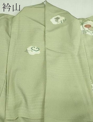 平和屋着物▽小紋 単衣 草花文 洗える着物 DAAV9766sf