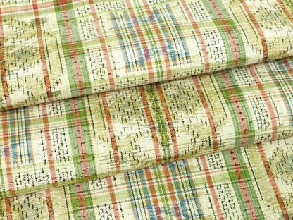 平和屋着物▽上質な紬 単衣 亀甲花文 正絹 逸品 未使用 DAAV9772sf