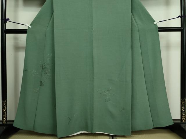 平和屋着物▽中国三大刺繍 汕頭刺繍 スワトウ刺繍 総刺繍 訪問着 単衣 枝花文 金糸 鈴乃屋扱い 正絹 逸品 DAAV9852sf