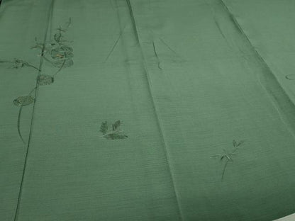平和屋着物▽中国三大刺繍 汕頭刺繍 スワトウ刺繍 総刺繍 訪問着 単衣 枝花文 金糸 鈴乃屋扱い 正絹 逸品 DAAV9852sf