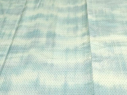 平和屋着物▽上質な紬 単衣 霞文 正絹 逸品 DAAV9858sf