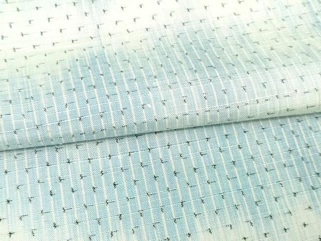 平和屋着物▽上質な紬 単衣 霞文 正絹 逸品 DAAV9858sf