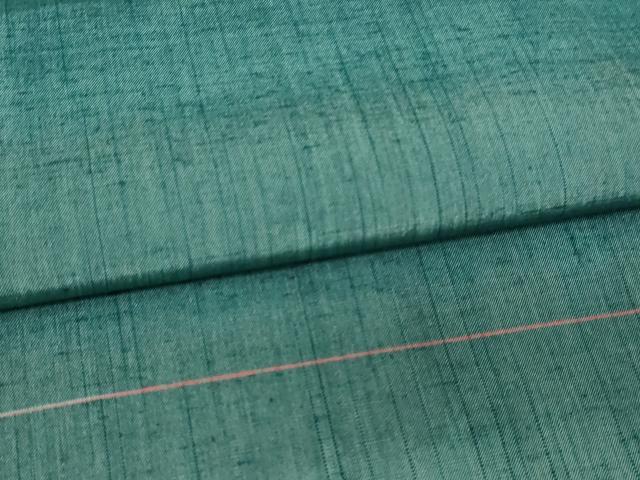 平和屋着物▽上質な紬　単衣　霞文　正絹　逸品　DAAV9859sf