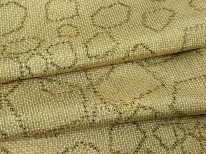 平和屋着物▽上質な紬 単衣 抽象文様 正絹 逸品 DAAV9865sf