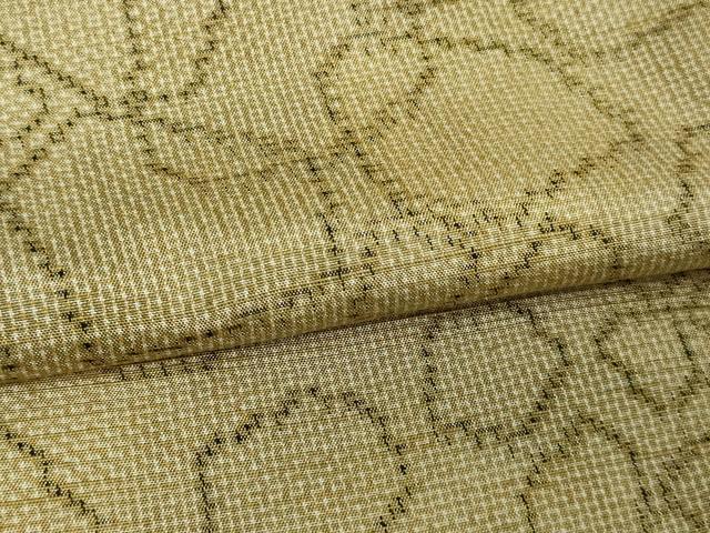 平和屋着物▽上質な紬 単衣 抽象文様 正絹 逸品 DAAV9865sf