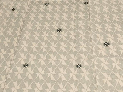 平和屋着物▽上質な小紋 単衣 型染め 花尽くし文 正絹 逸品 DAAV9868sf