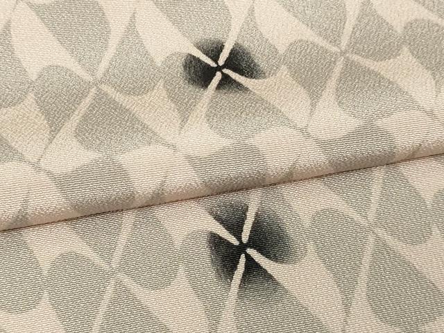 平和屋着物▽上質な小紋 単衣 型染め 花尽くし文 正絹 逸品 DAAV9868sf