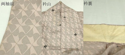 平和屋着物▽上質な小紋 単衣 型染め 花尽くし文 正絹 逸品 DAAV9868sf