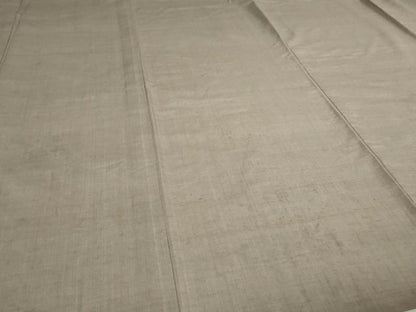 平和屋着物▽結城紬 単衣 白茶色 正絹 逸品 DAAV9870sf