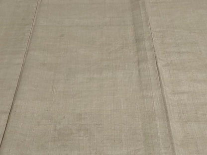 平和屋着物▽結城紬 単衣 白茶色 正絹 逸品 DAAV9870sf