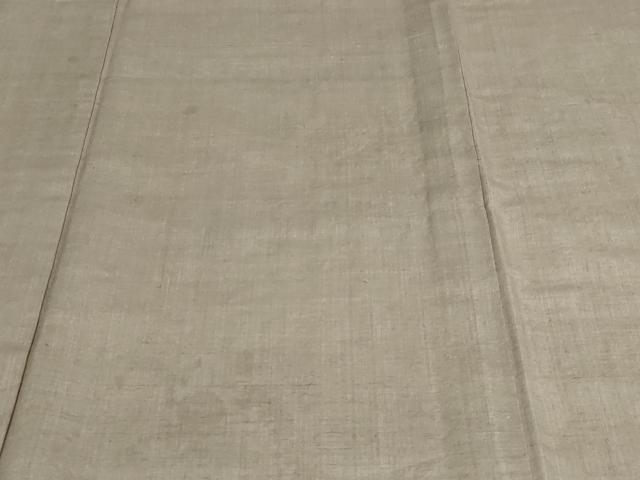 平和屋着物▽結城紬 単衣 白茶色 正絹 逸品 DAAV9870sf