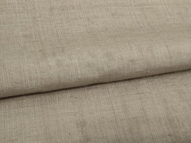 平和屋着物▽結城紬 単衣 白茶色 正絹 逸品 DAAV9870sf