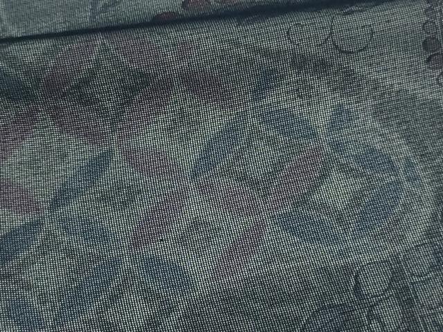 平和屋着物▽訪問着 無双 紗袷 紗×絽 草花文 正絹 逸品 DAAV9871sf