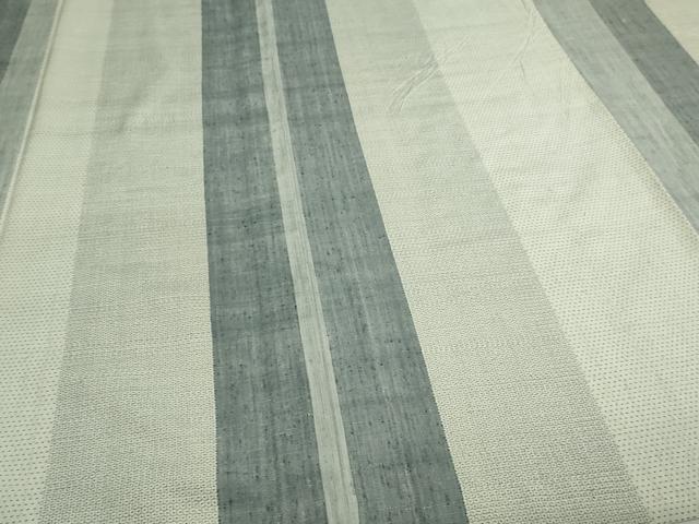 平和屋着物▽本場眞錦結城紬織 単衣 間道 証紙付き 正絹 逸品 DAAV9877sf