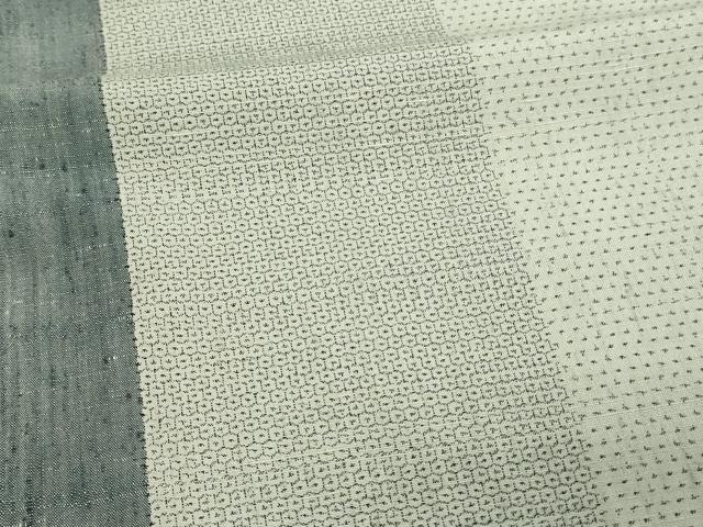 平和屋着物▽本場眞錦結城紬織 単衣 間道 証紙付き 正絹 逸品 DAAV9877sf