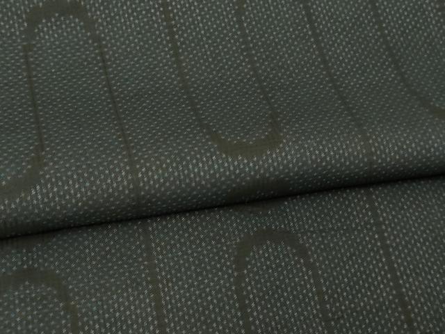 平和屋着物▽本場大島紬 単衣 7マルキ 変わり間道 正絹 逸品 DAAV9913sf