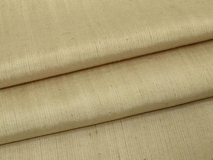 平和屋着物▽上質な紬　単衣　白橡色　正絹　逸品　DAAV9914sf