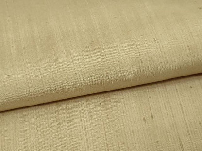 平和屋着物▽上質な紬　単衣　白橡色　正絹　逸品　DAAV9914sf