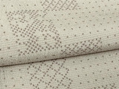 平和屋着物▽本塩沢 単衣 草花間道 高島屋扱い 正絹 逸品 DAAV9917sf