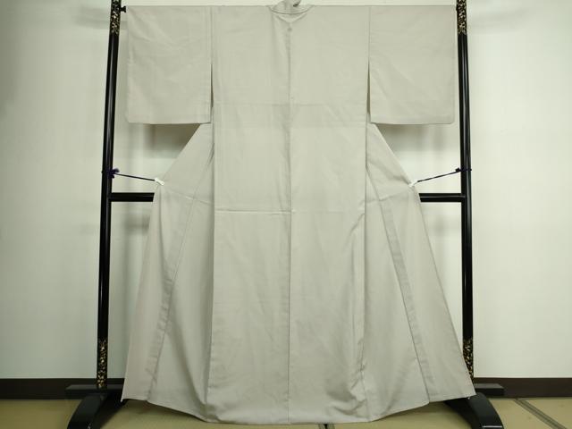 平和屋着物▽雪屋しおざわ 単衣 薄梅鼠色 証紙付き 正絹 逸品 DAAV9923sf