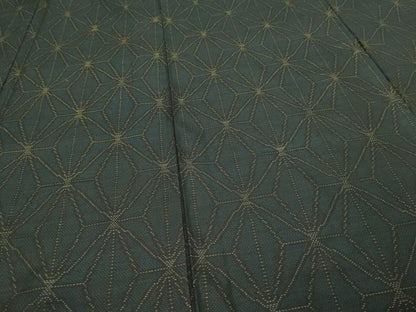 平和屋着物▽本場大島紬　単衣　麻の葉文様　正絹　逸品　DAAV9924sf