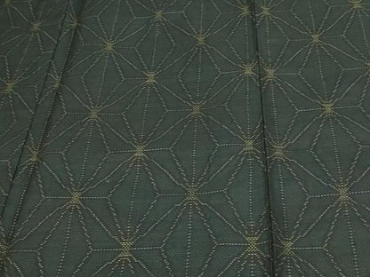 平和屋着物▽本場大島紬　単衣　麻の葉文様　正絹　逸品　DAAV9924sf