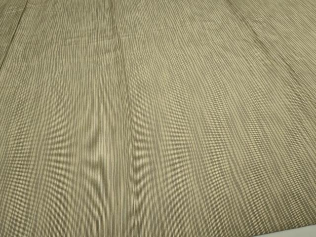 平和屋着物▽上質な小紋 単衣 縞 正絹 逸品 DAAV9928sf