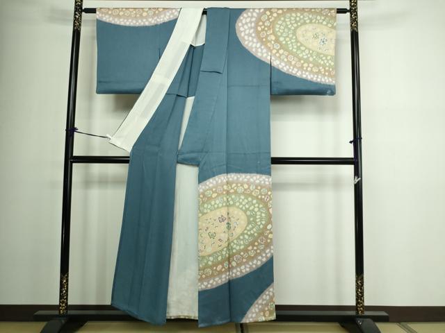 平和屋着物▽訪問着 単衣 絞り 辻が花 正絹 逸品 DAAV9930sf