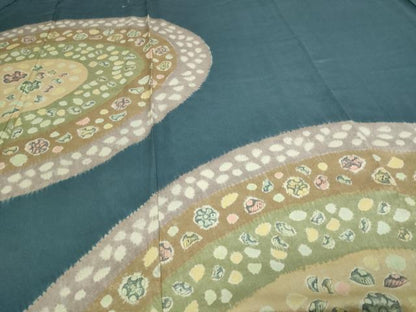 平和屋着物▽訪問着 単衣 絞り 辻が花 正絹 逸品 DAAV9930sf