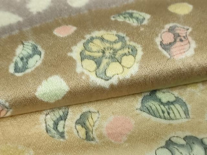 平和屋着物▽訪問着 単衣 絞り 辻が花 正絹 逸品 DAAV9930sf