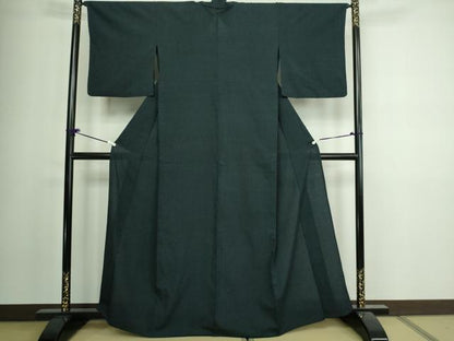 平和屋着物▽本塩沢 単衣 加絣 正絹 逸品 DAAV9932sf