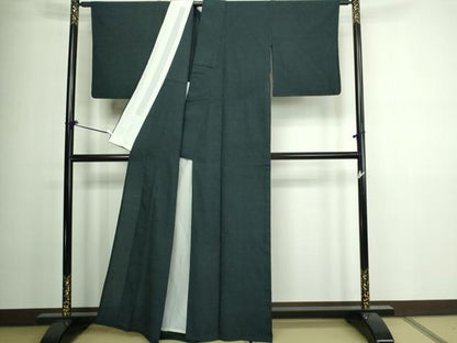 平和屋着物▽本塩沢 単衣 加絣 正絹 逸品 DAAV9932sf
