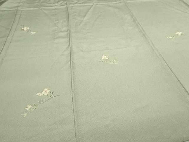 平和屋着物▽訪問着　単衣　枝花文　金彩　正絹　逸品　DAAV9933sf