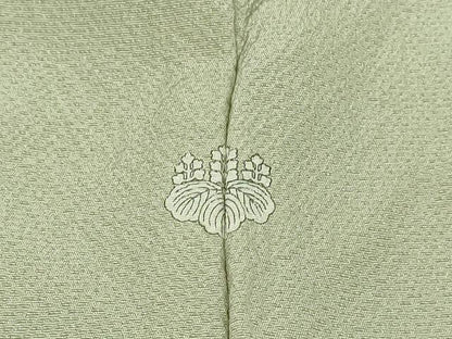 平和屋着物▽訪問着　単衣　枝花文　金彩　正絹　逸品　DAAV9933sf